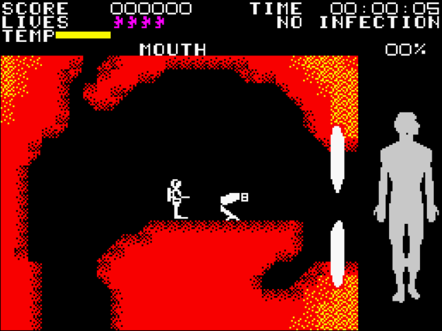 Fantastic Voyage - ZX Spectrum game screenshot (1985) by Quicksilva